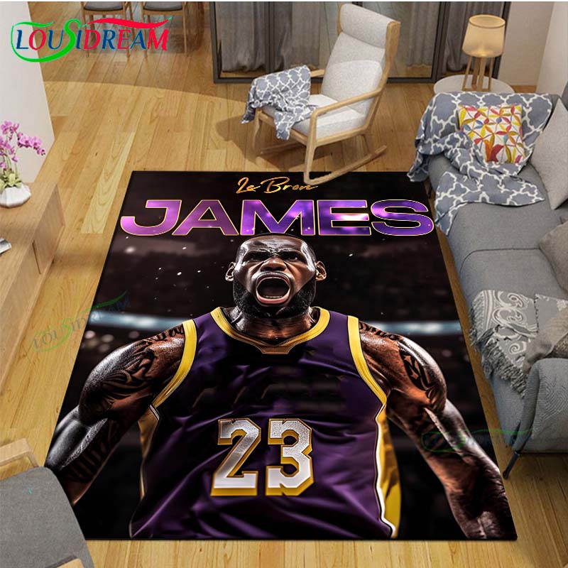 Commercial Printing Ink - Tapis imprimé étoile de basket-ball l-lebron