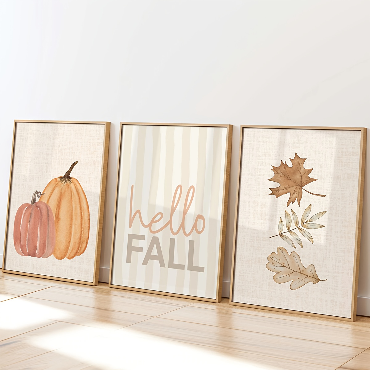 Company Profile Printing - 1/3 pièces bonjour automne Logo toile