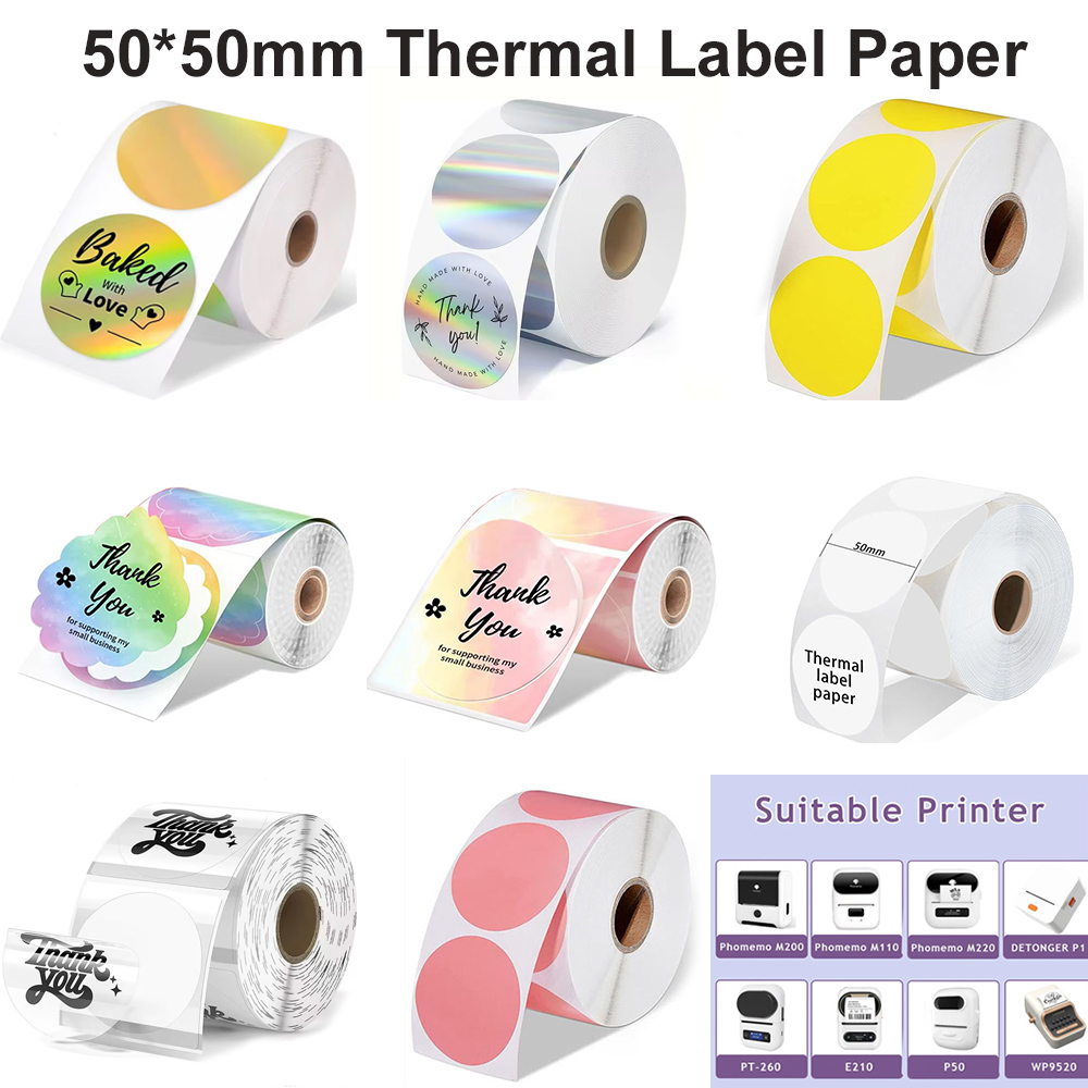 Commercial Printing Services - 1 rouleau de papier thermique rond
