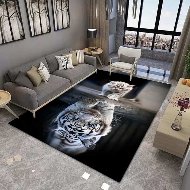 Commercial Printing And Design - Tapis imprimé Animal, antidérapant, avec support