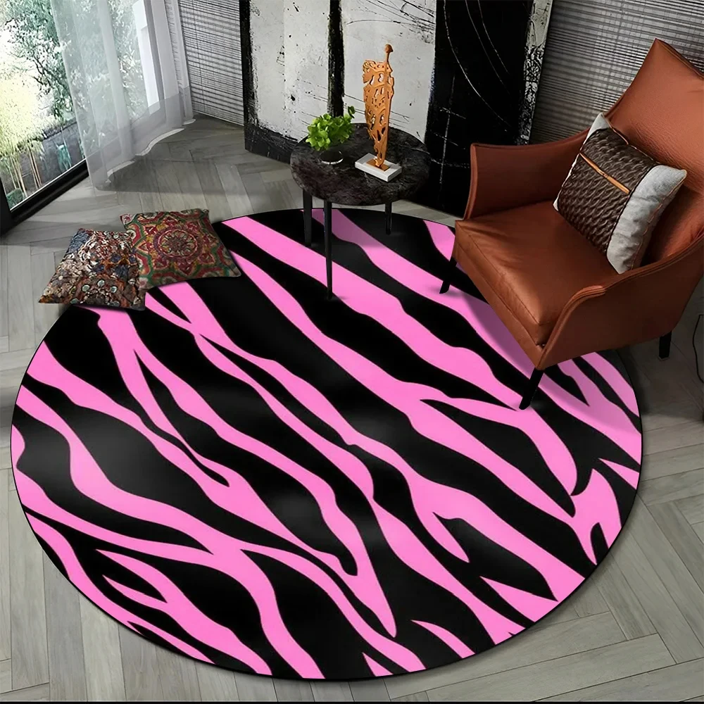 Tapis rond imprimé à rayures z - Commercial Printing Services avis et prix